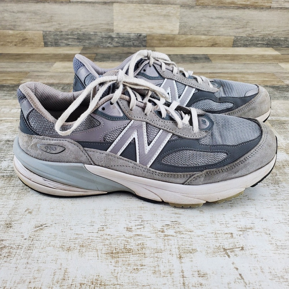 New Balance 990v6 Womens Shoes Sz 11.5 2E Running Light Gray Lace Up Sneakers